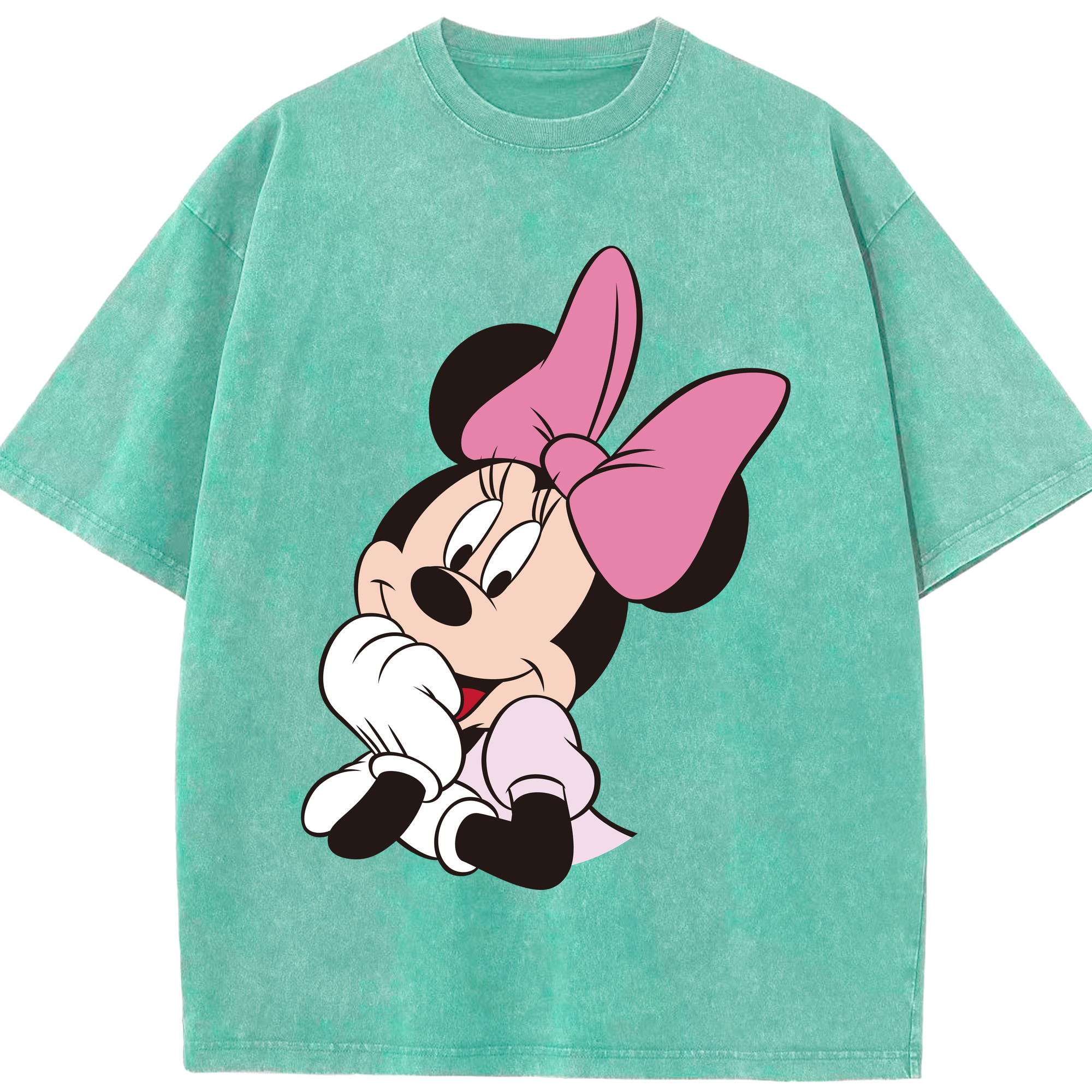 （画像用） ミッキーマウス Mickey Mouse 綿100% ヴィンテージ風 半袖Tシャツ（フロントプリント）